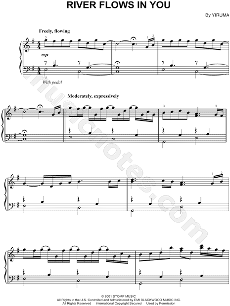 Pdf River Flows In You Flute Sheet Music / Musescore River Flows In You